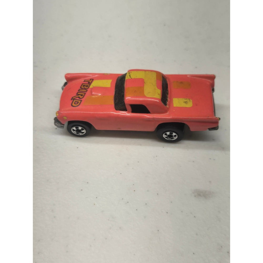Hot Wheels 1977 57 T-Bird Pink Red Yellow Stripes Vintage Diecast Car Malaysia